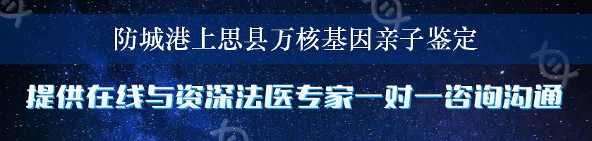 防城港上思县万核基因亲子鉴定